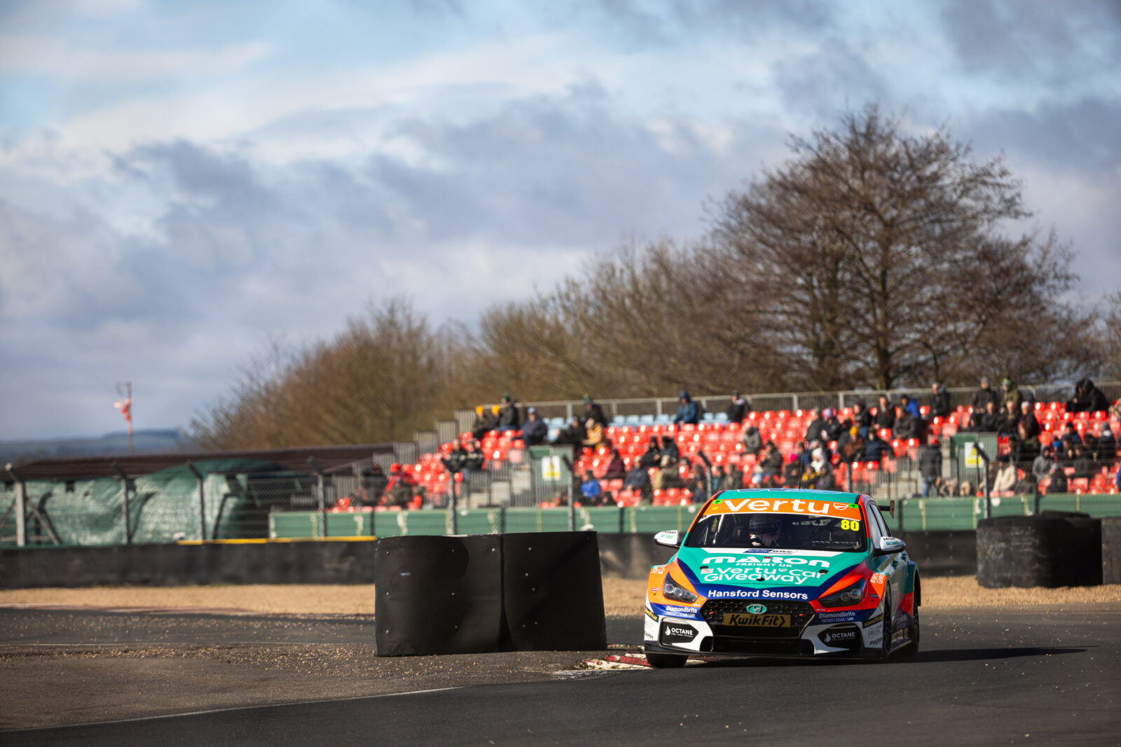 Ciceley BTCC Car on track at Croft