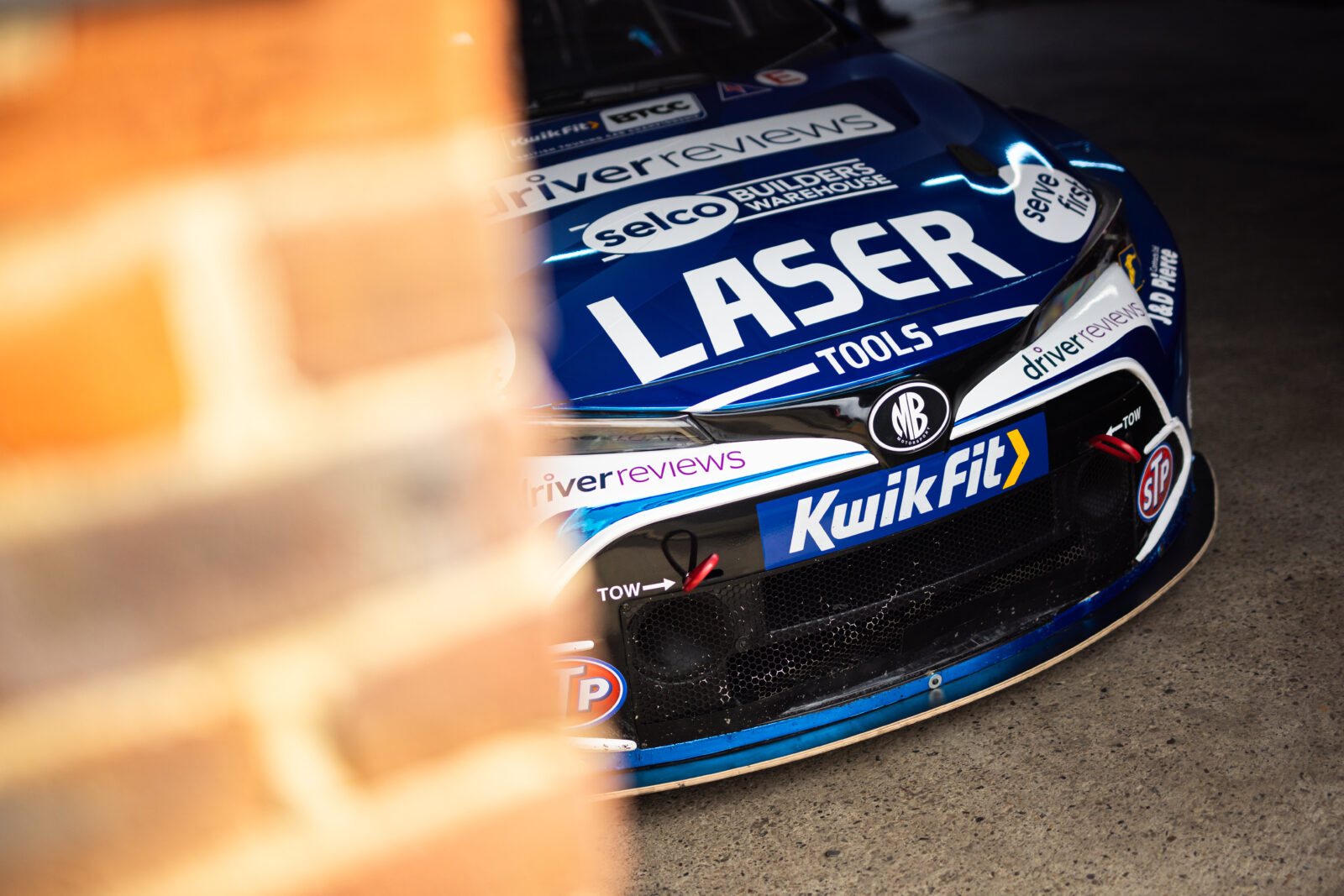 Laser Tools Racing BTCC Car in Pits