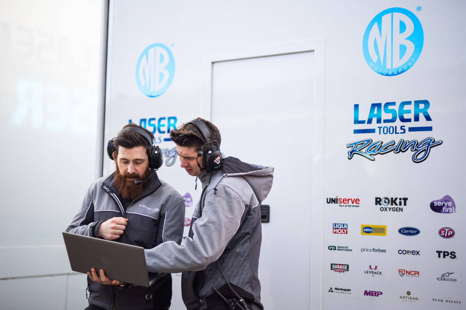 M-Sport engineers working with Laser Tools Racing